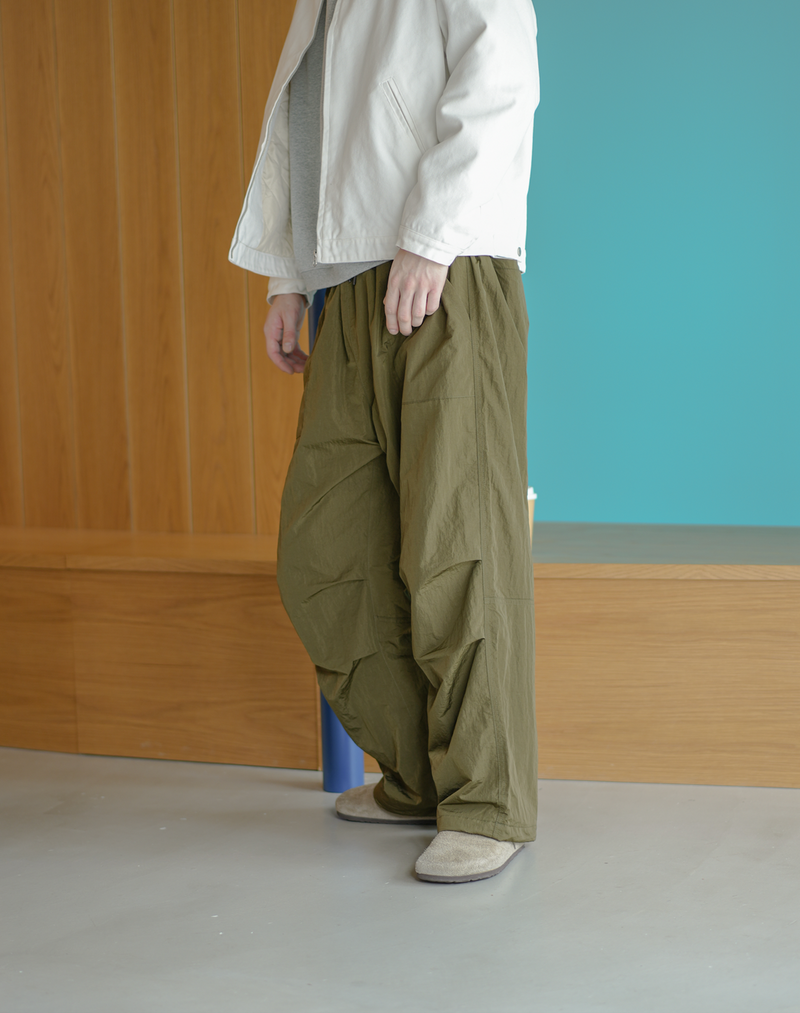 BLUETOWN FLEECE NYLON PANTS B5021 シティガール シティボーイ カジュアル 大人カジュアル シンプル コーデ