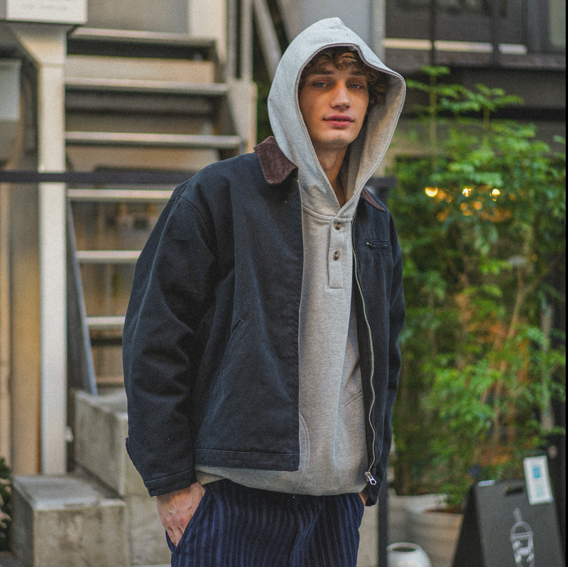 EviStub.J Padded Work Jacket B5004 シティガール シティボーイ カジュアル 大人カジュアル シンプル コーデ