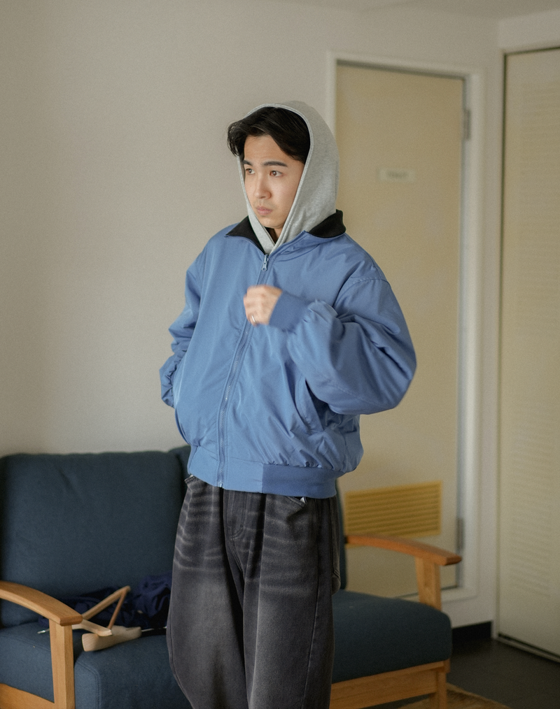 リバーシブル レザー フリースジャケット リバーシブル レザー フリースジャケット