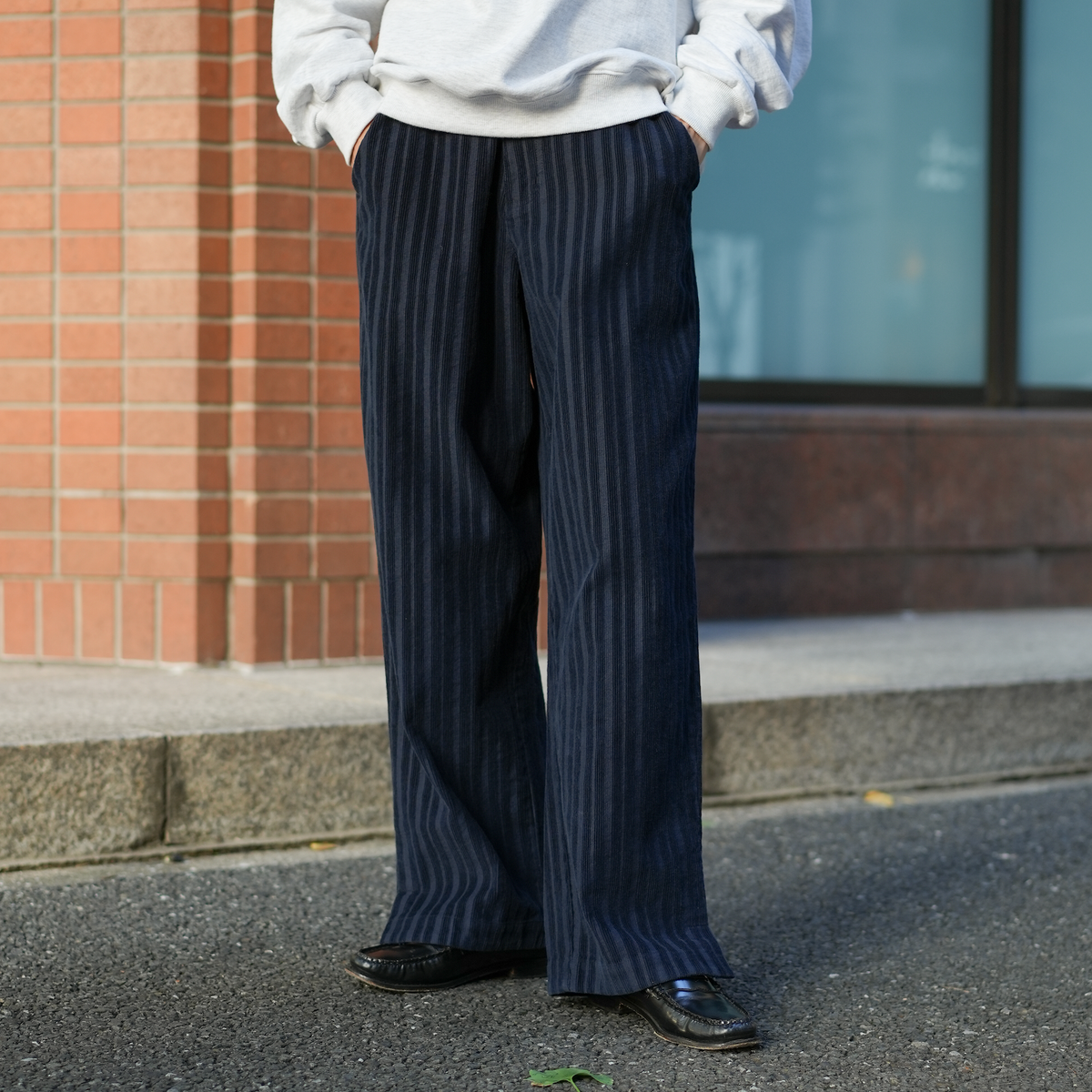 BLUETOWN Corduroy Striped Pants B5035 シティガール シティ