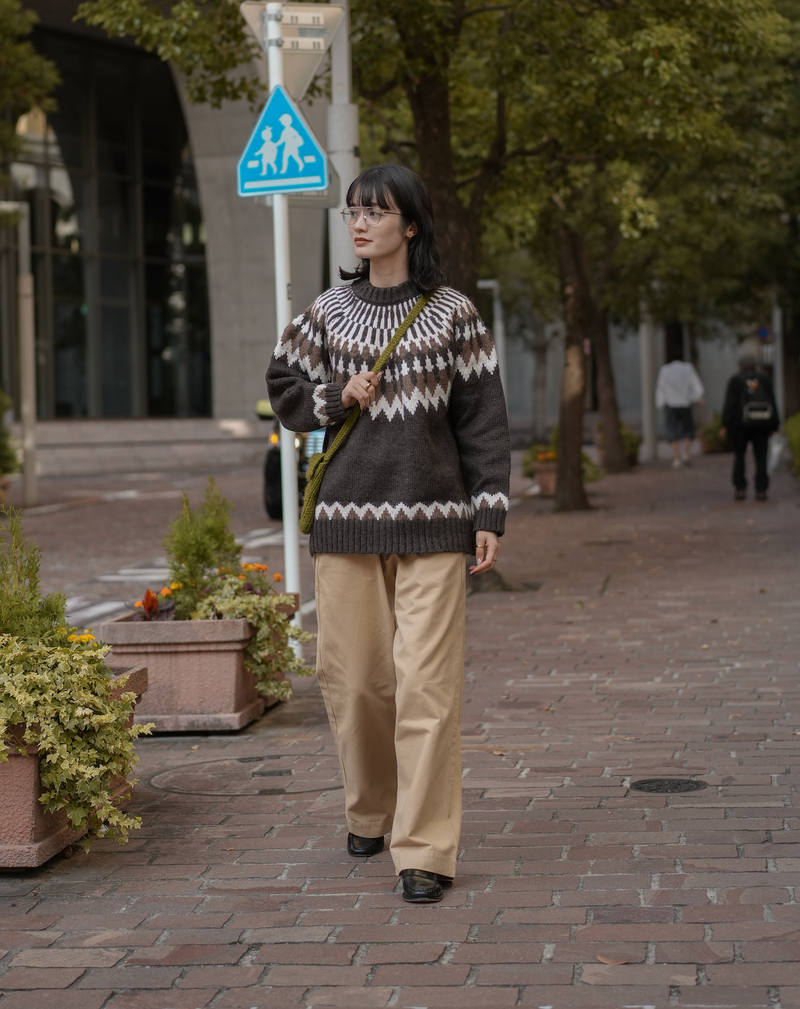 EviStub Loose Alpaca Warm Sweater アルパカセーター エヴィスタブ