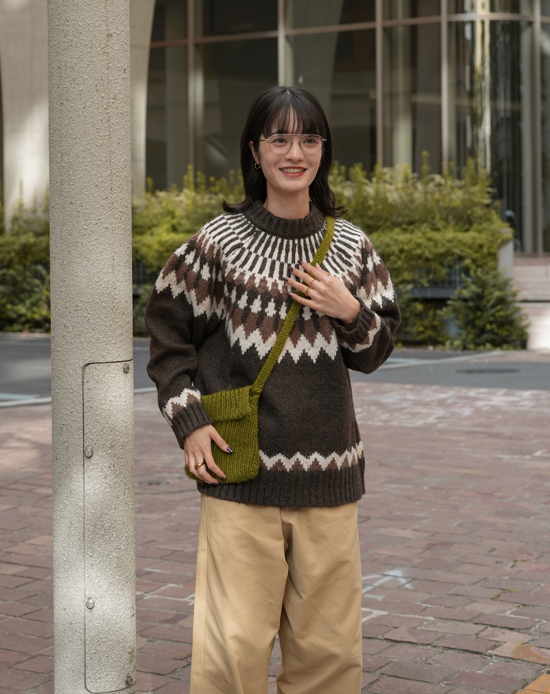 EviStub Loose Alpaca Warm Sweater アルパカセーター エヴィスタブ