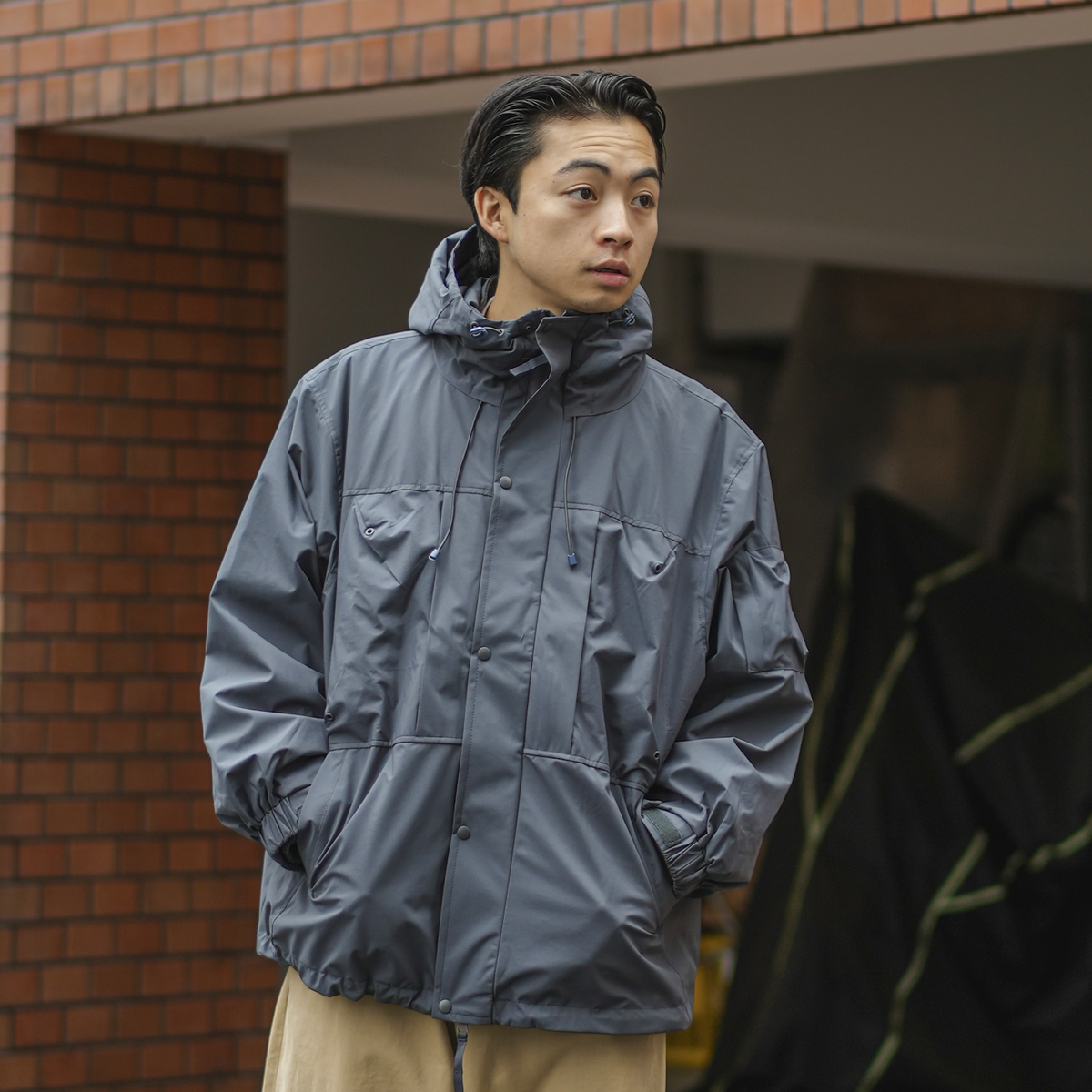 BONBON×NOTHOMME テフロンマウンテンパーカ フリース付き NOTHOMME テフロンマウンテンパーカ B1147 シティボーイ