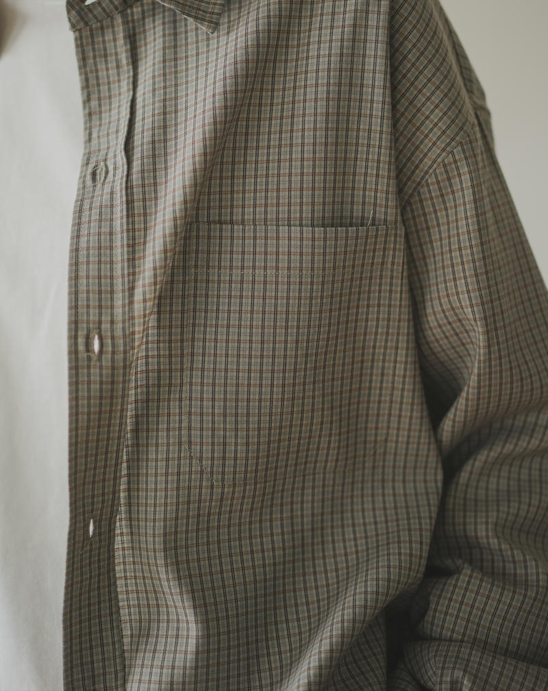 [Delivery within 1 week] Relaxed fit check shirt B5061