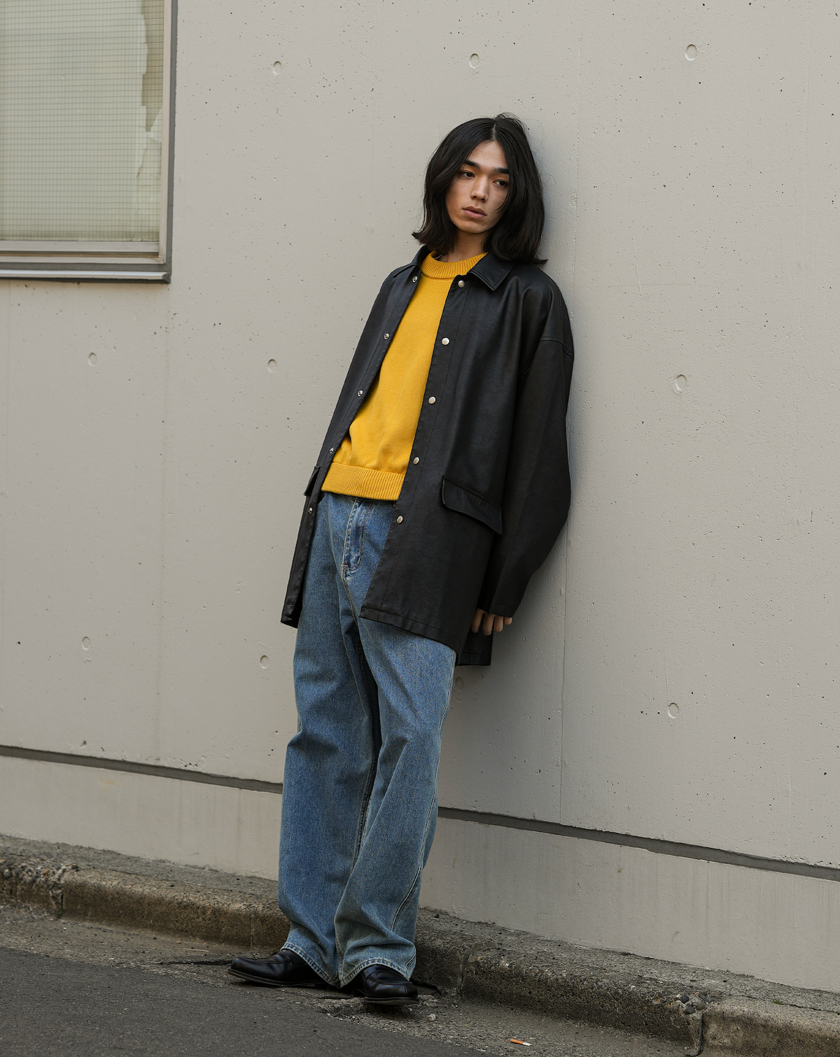 EviStub.J PU leather half coat B5026 シティガール シティ