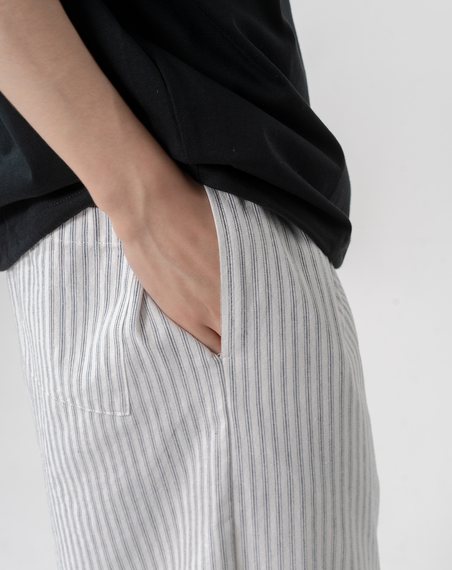 ストライプハーフパンツ B5072