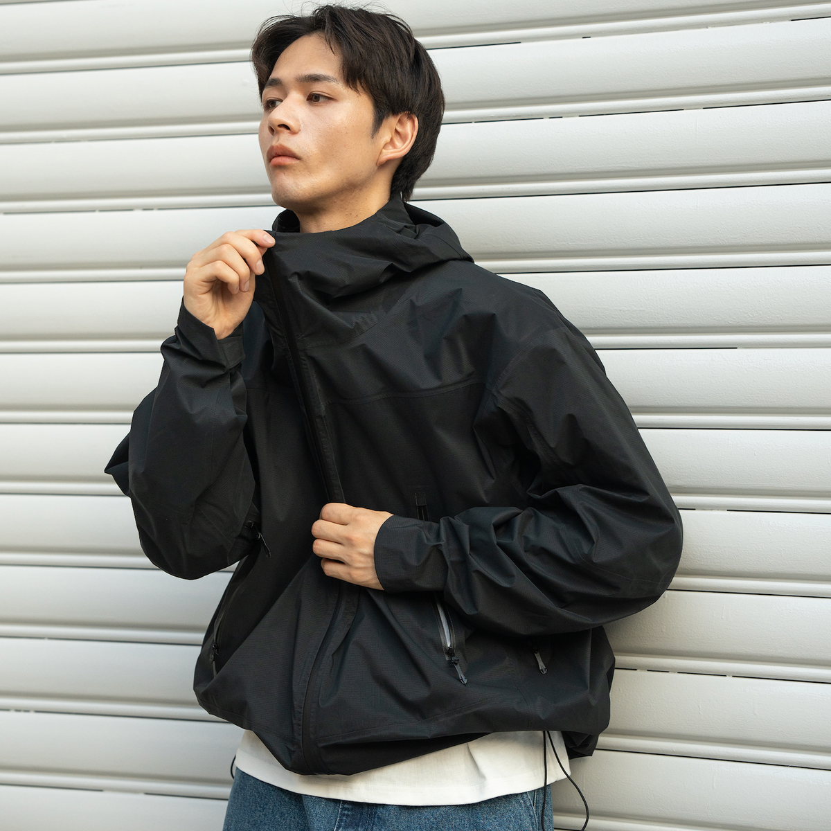 3レイヤーマウンテンパーカ B5117 アウトドア ナイロン テック マンパ