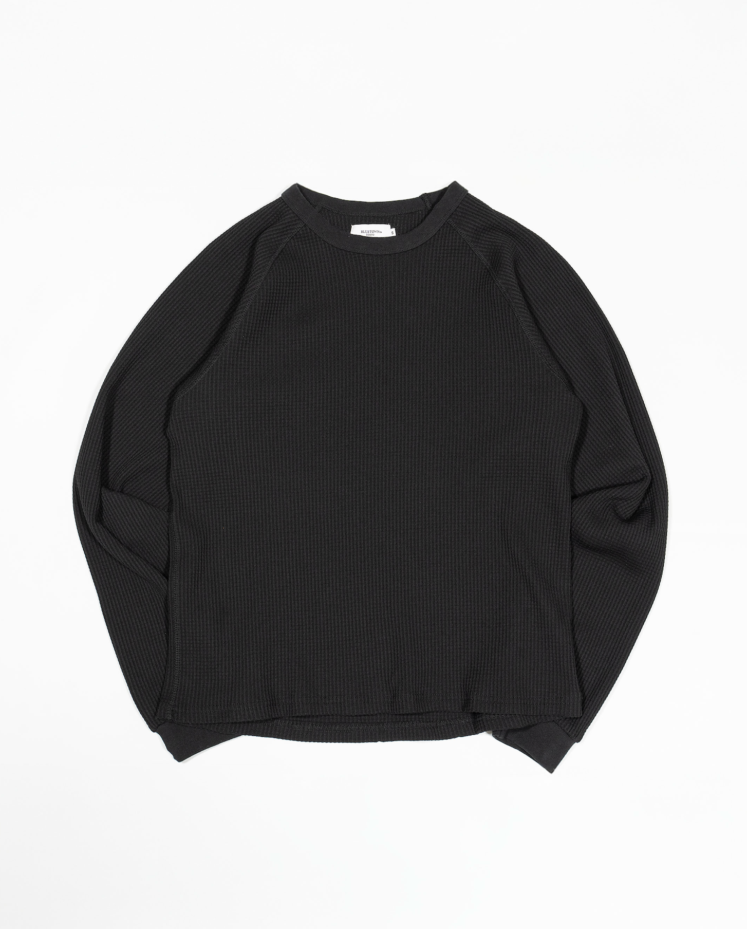 ワッフルクルーネックT B5114