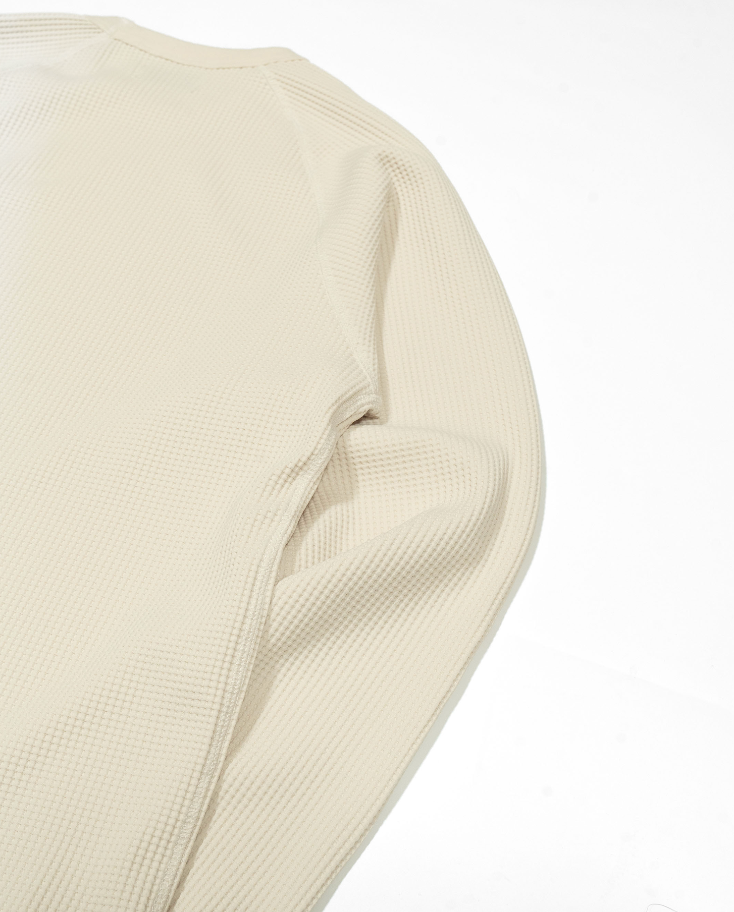 ワッフルクルーネックT B5114