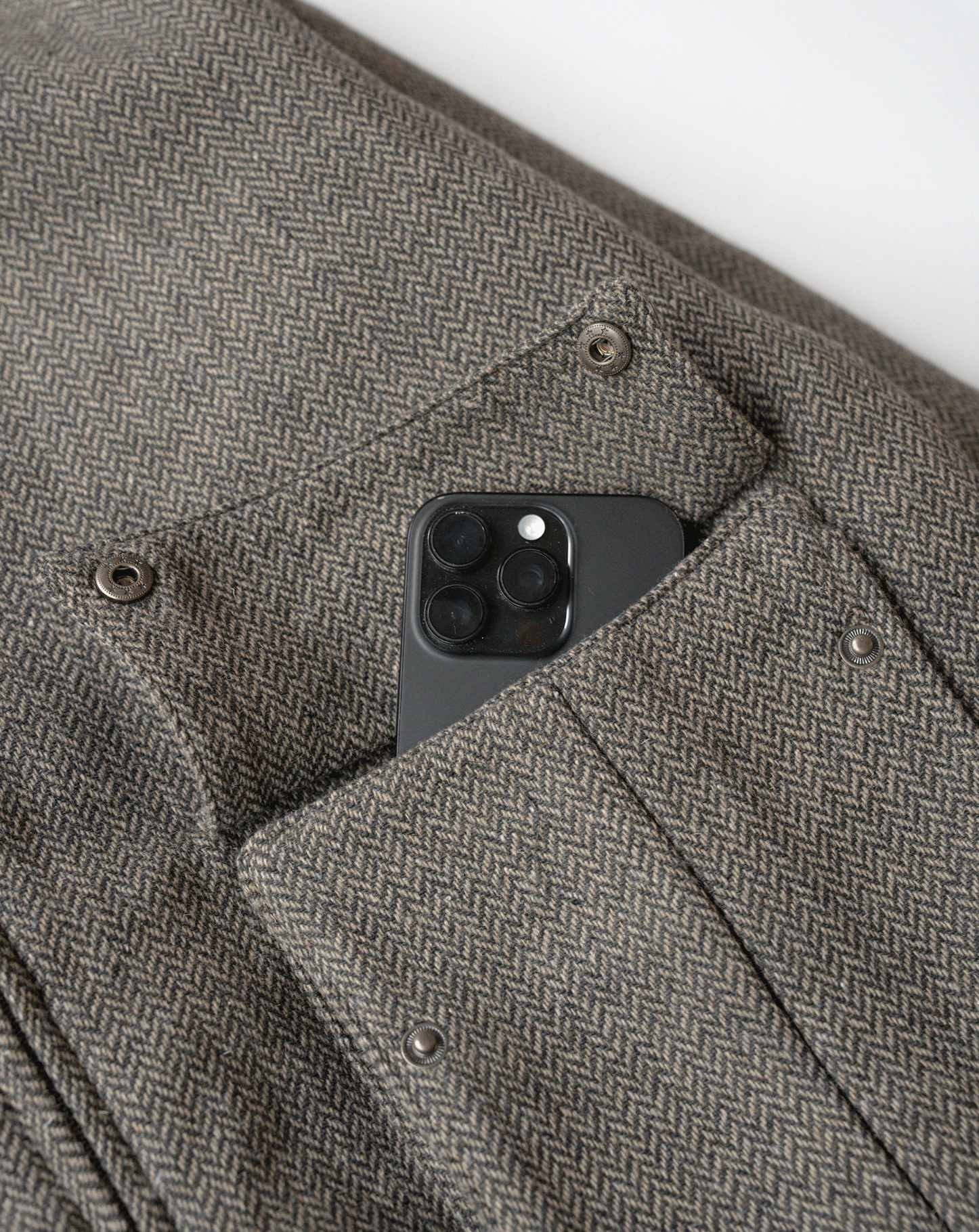ツイードハリントンジャケット B5126