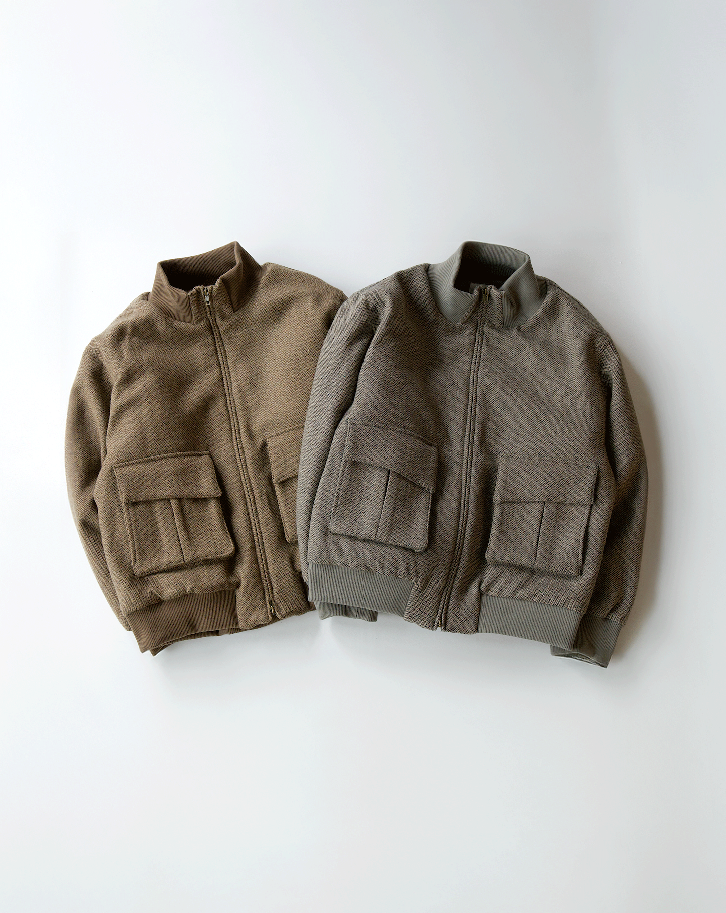 ツイードハリントンジャケット B5126