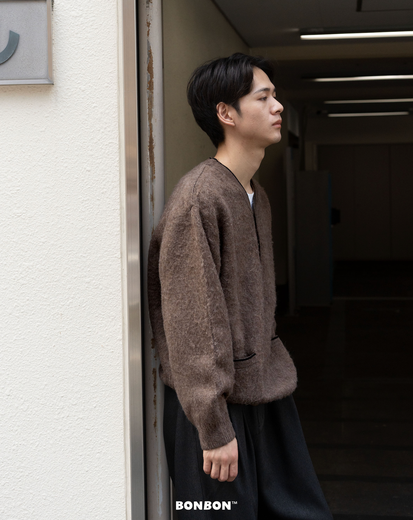 ヘンリーネックセーター B3139