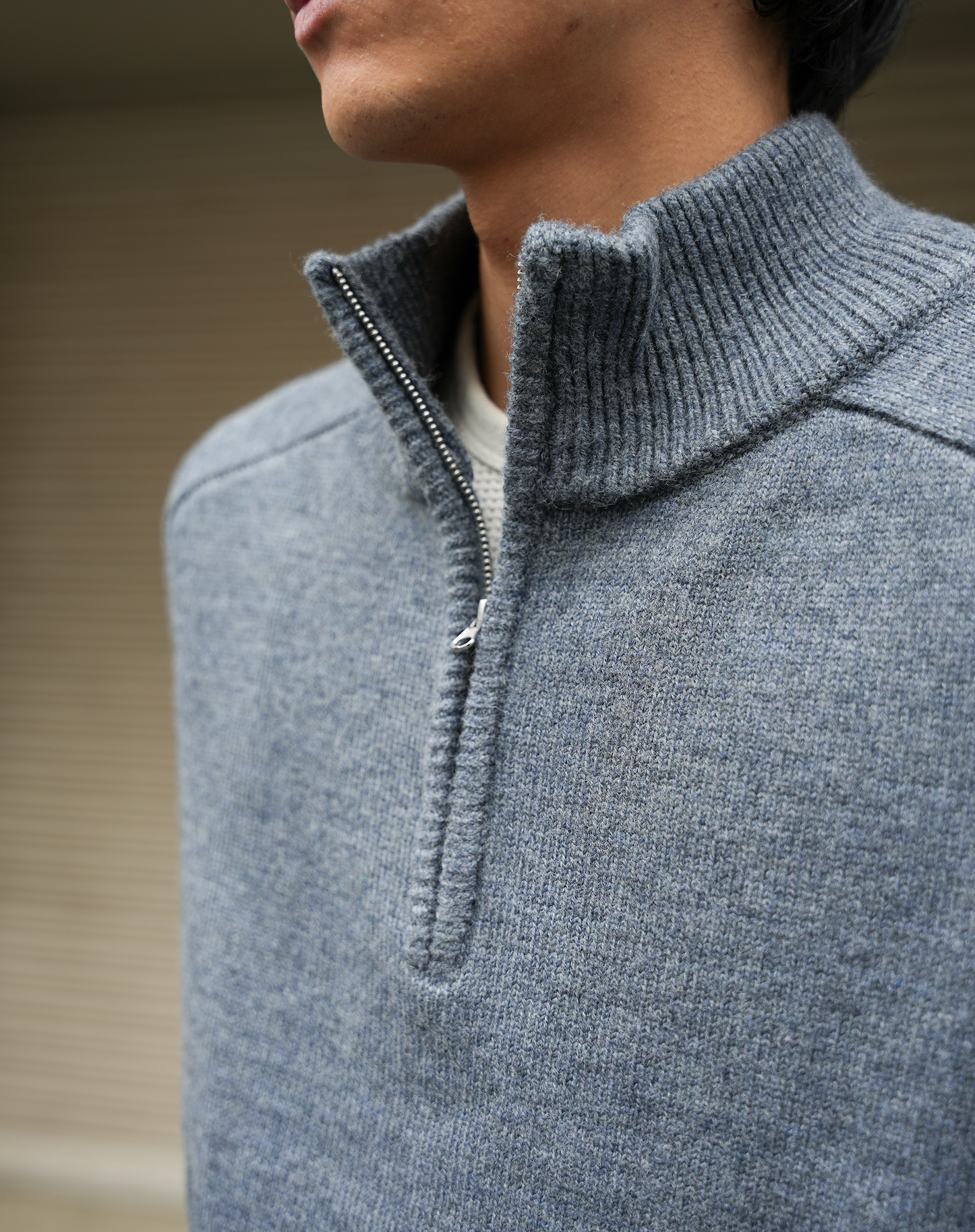 ハーフジップセーター B5185
