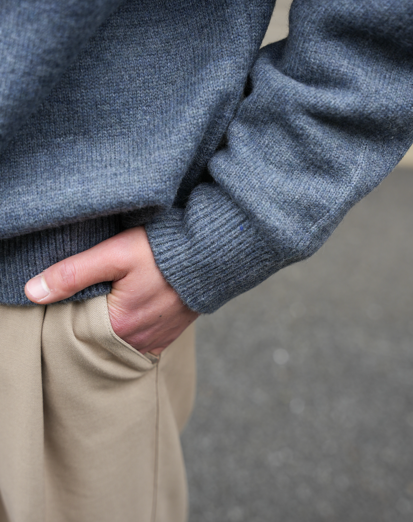 ハーフジップセーター B5185