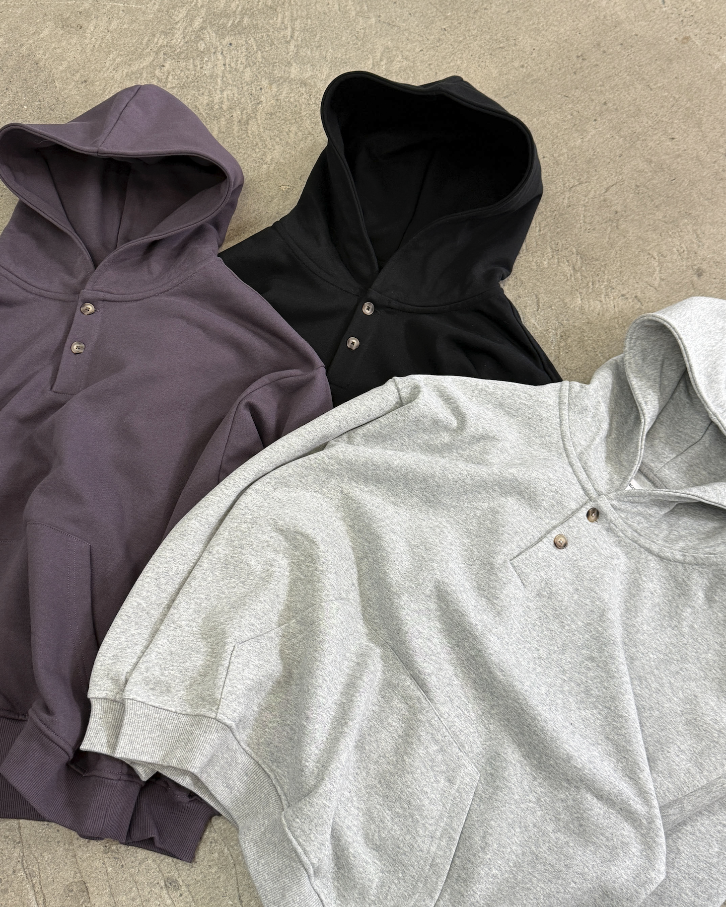 ハーフスナップパーカ B5187