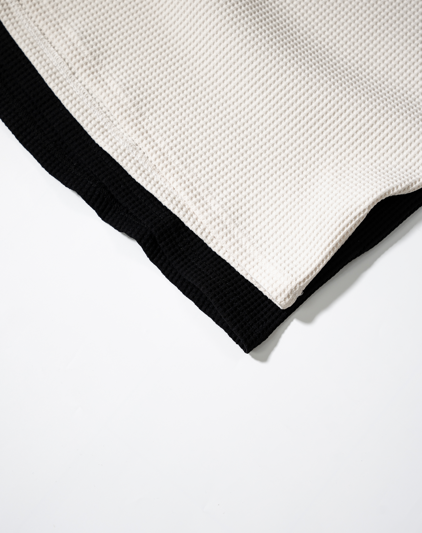 ワッフルヘンリーネックT B5190