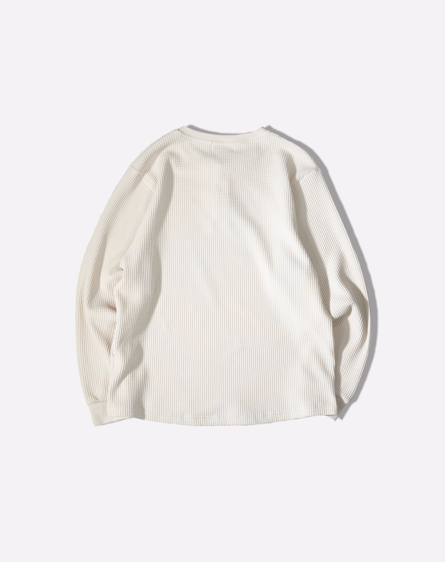 ワッフルヘンリーネックT B5190