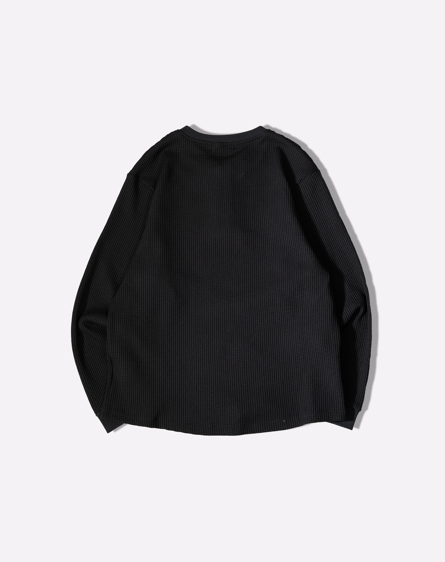 ワッフルヘンリーネックT B5190