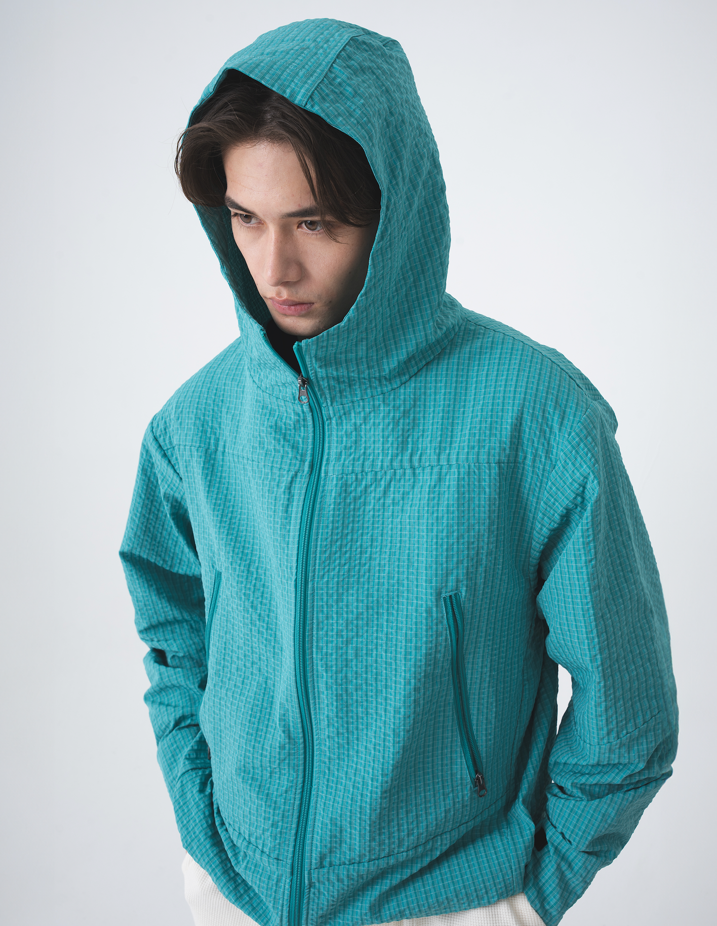 チェックマウンテンパーカ B5156