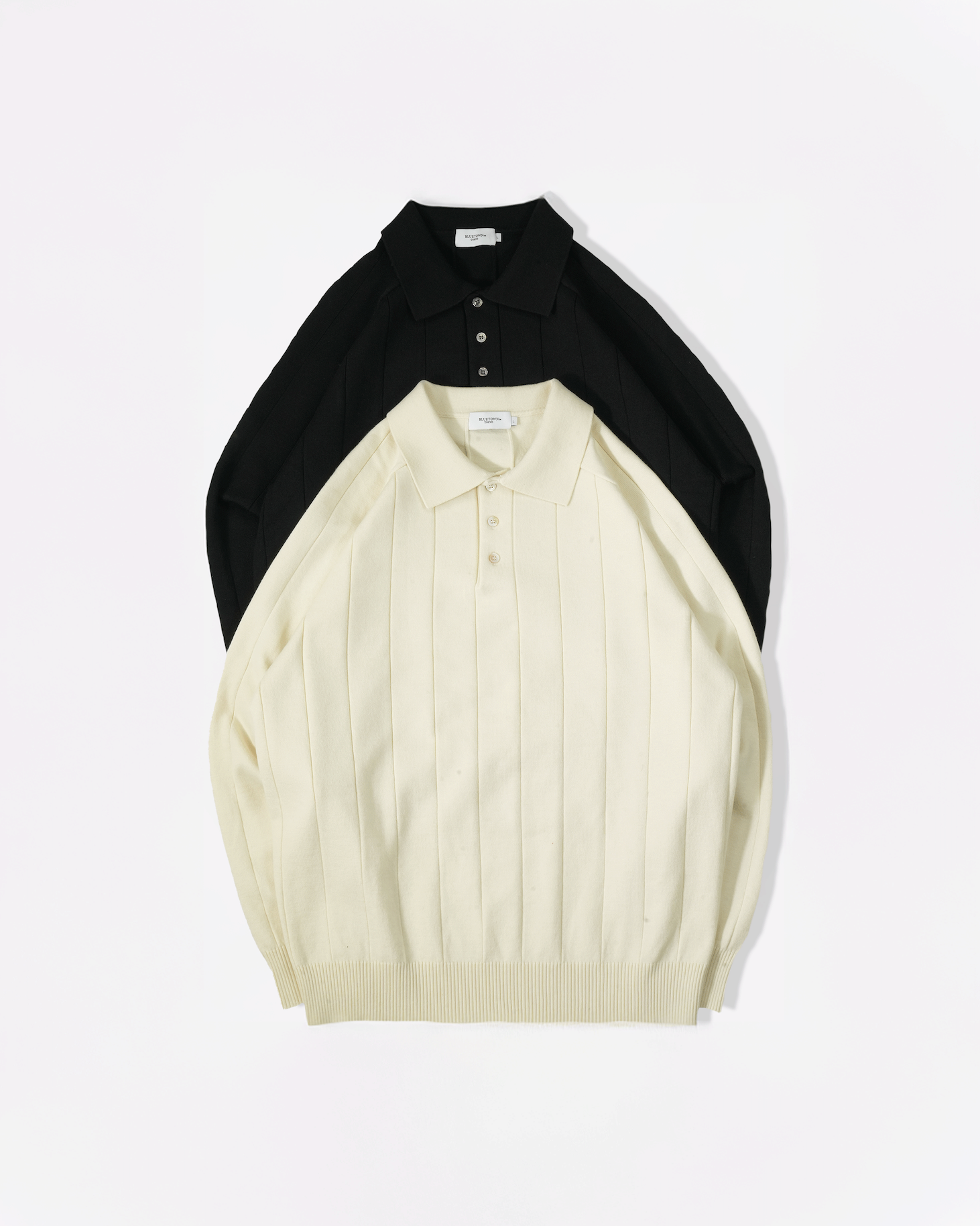 【3月上旬お届け】ウォッシャブルリブニットポロ B5192