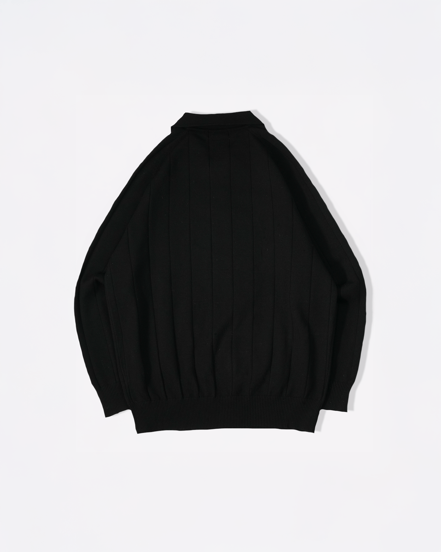 【3月上旬お届け】ウォッシャブルリブニットポロ B5192