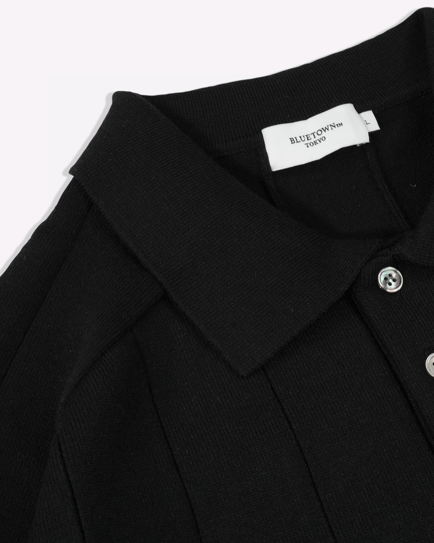 【3月上旬お届け】ウォッシャブルリブニットポロ B5192