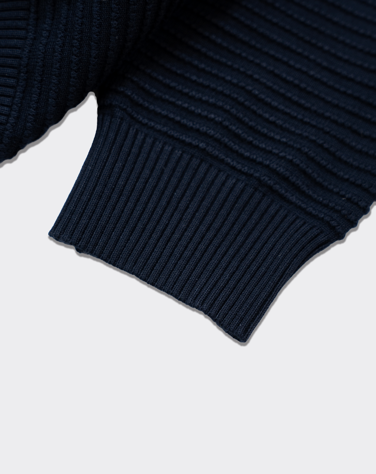 ファインリブクルーネックニット B5193