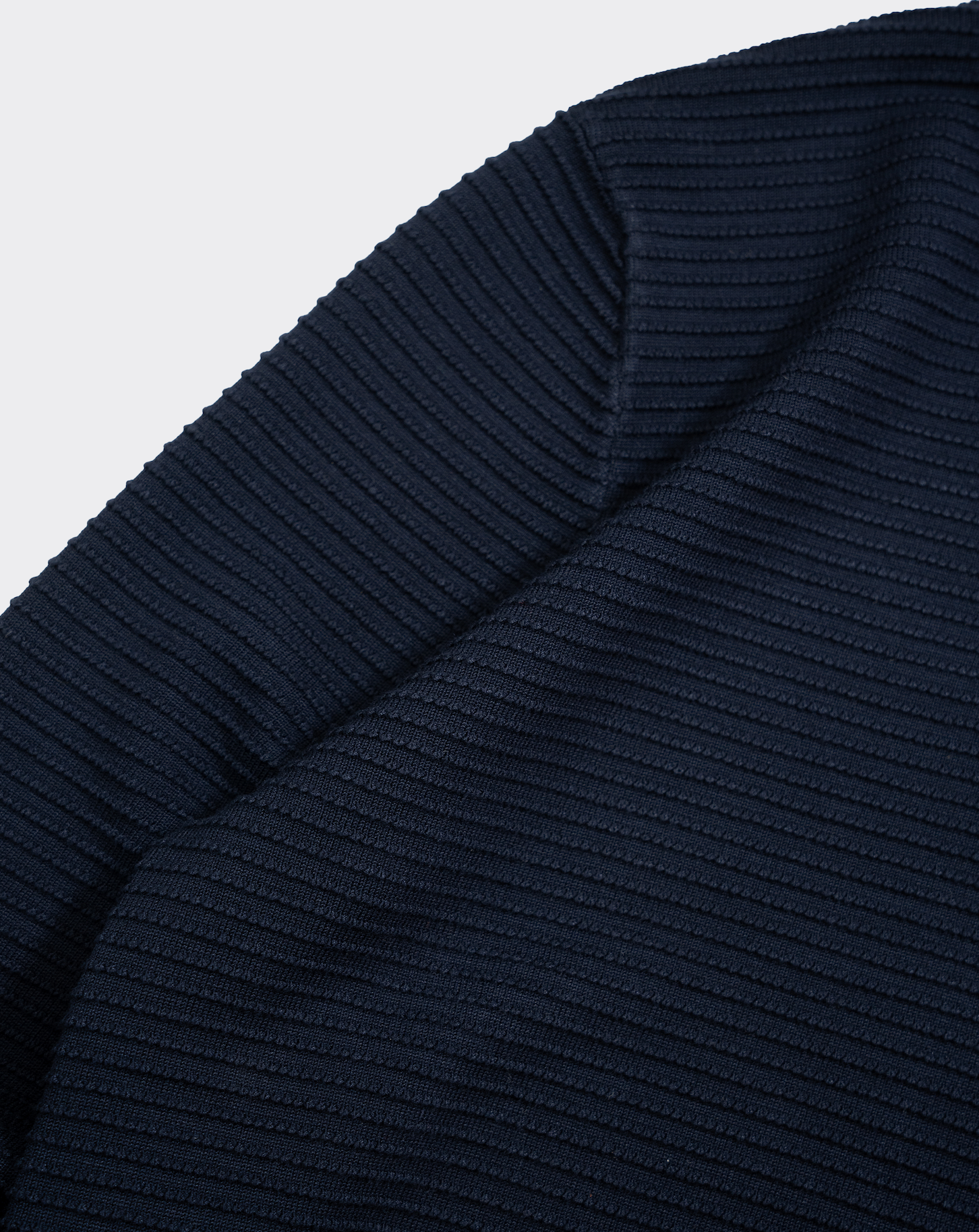 ファインリブクルーネックニット B5193