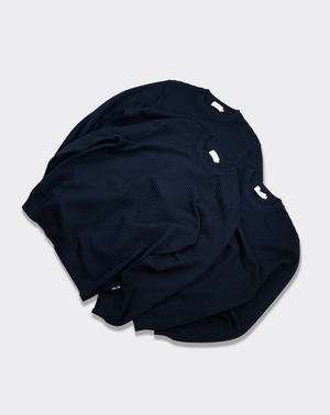 ファインリブクルーネックニット B5193