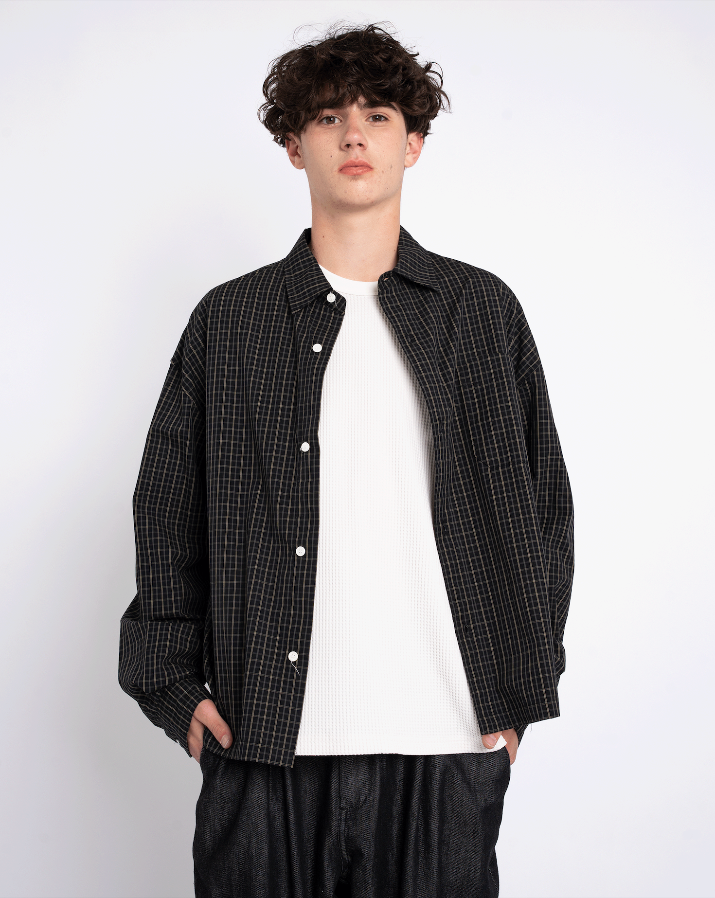 ボックスカットチェックシャツ B5169