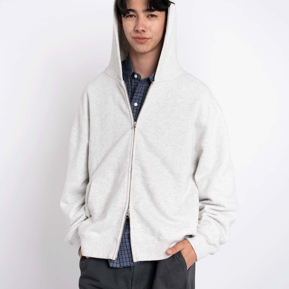 ZIP SWEAT PARKA B5058 シティガール シティボーイ カジュアル 大人