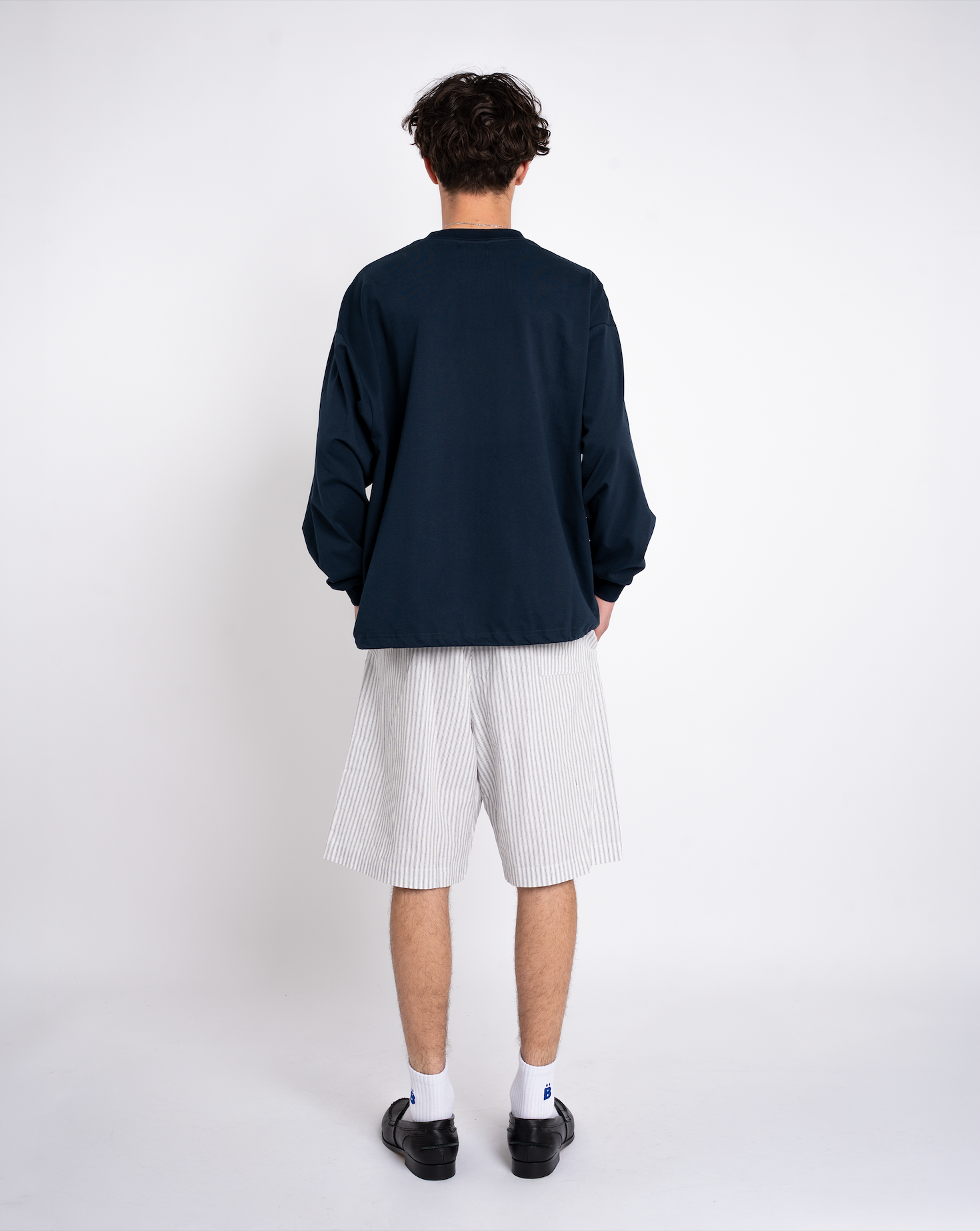 ストライプハーフパンツ B5072