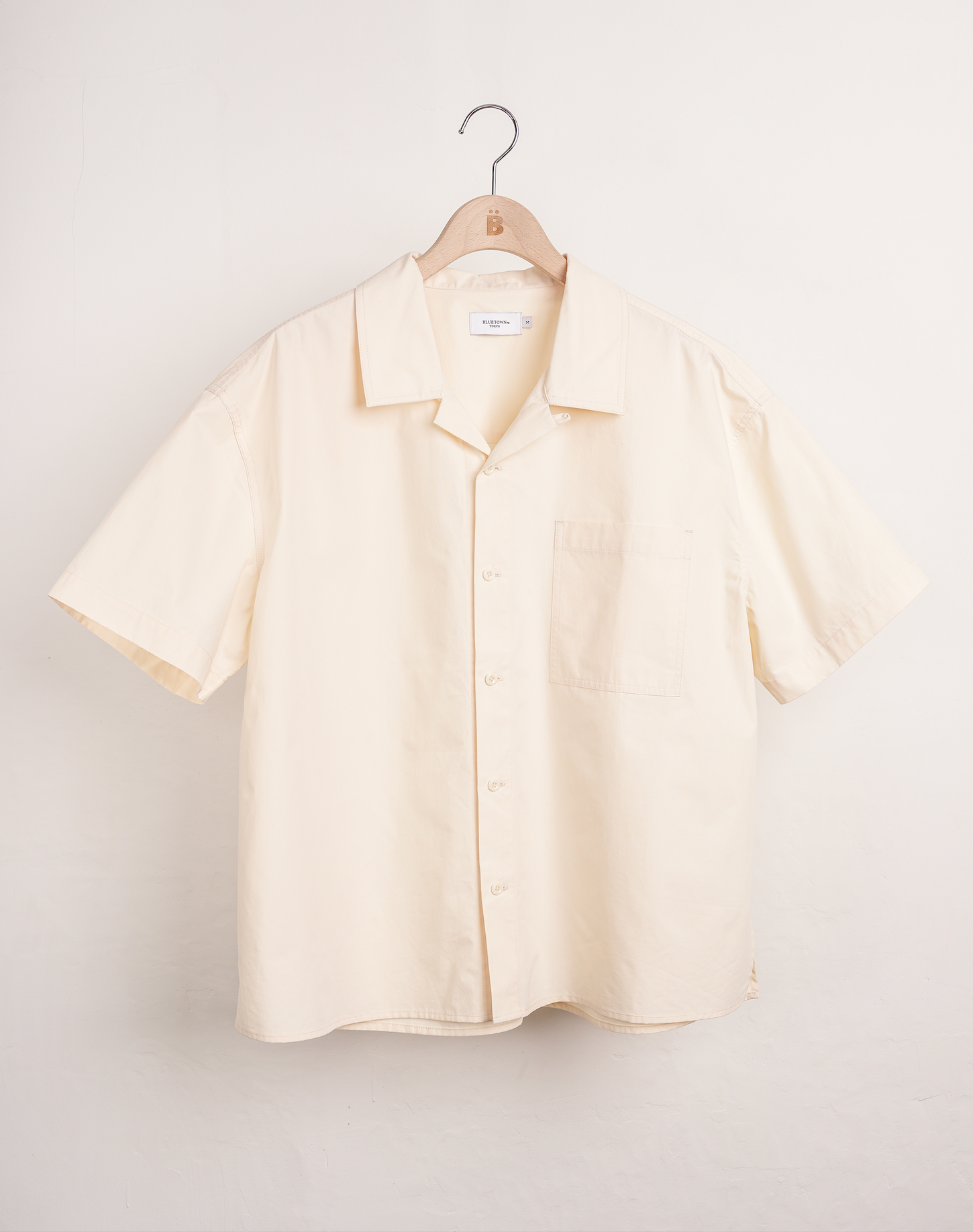 ソリッドオープンカラーシャツ B5199