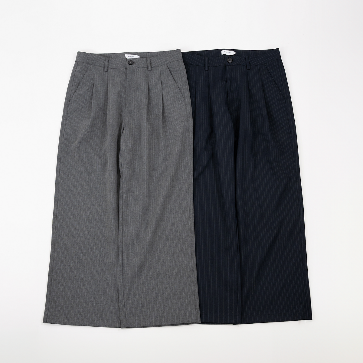 ストライプストレートスラックス B5197 stripe slacks ボトムス パンツ