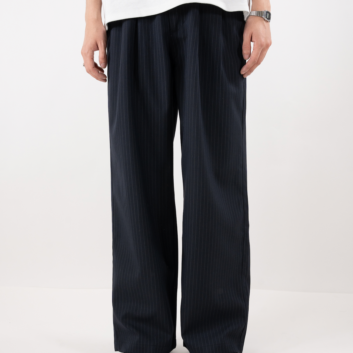 BONBONストライプストレートスラックスB5197 S ストライプストレートスラックス B5197 stripe slacks ボトムス パンツ