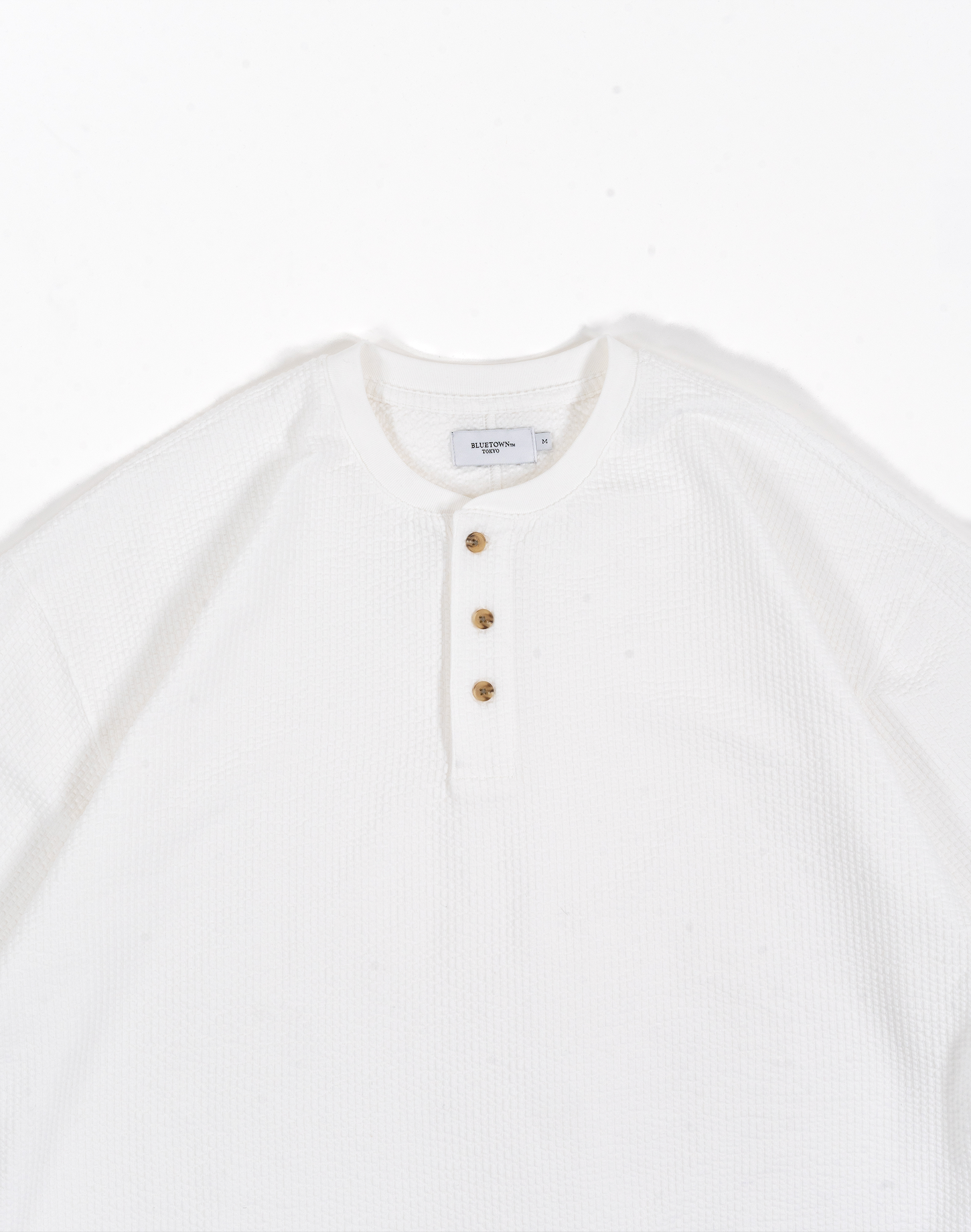 シアサッカーヘンリーネックT B5214