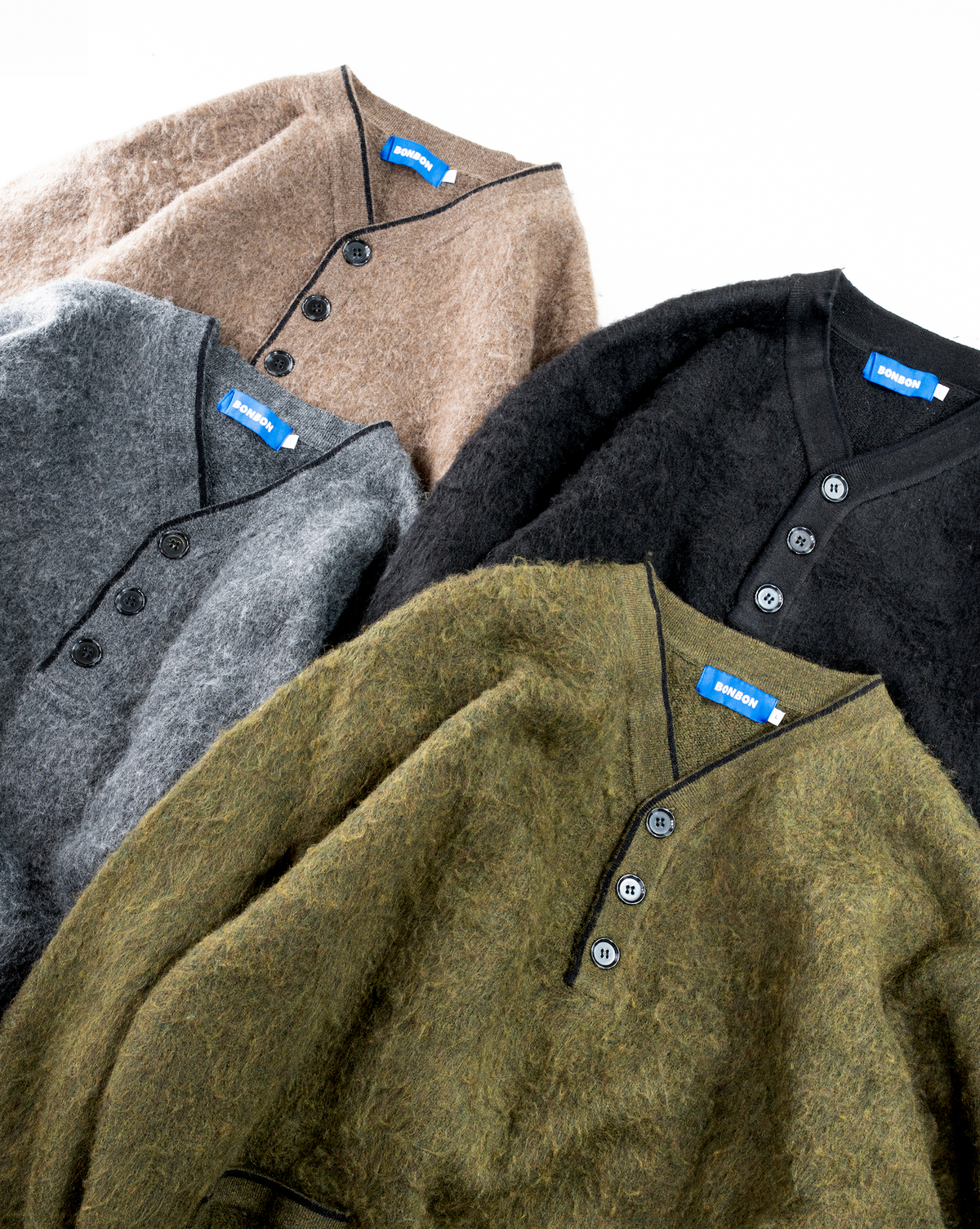 [Delivery within 1 week] Henley neck sweater B3139