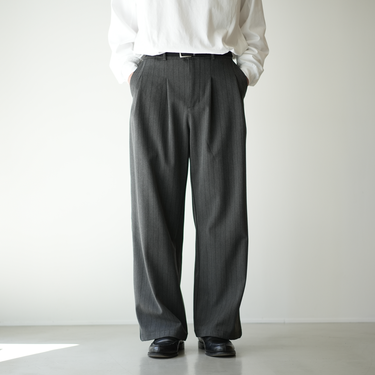 【即出荷】 ストライプストレートスラックス シティ シティガール B5068 パンツ