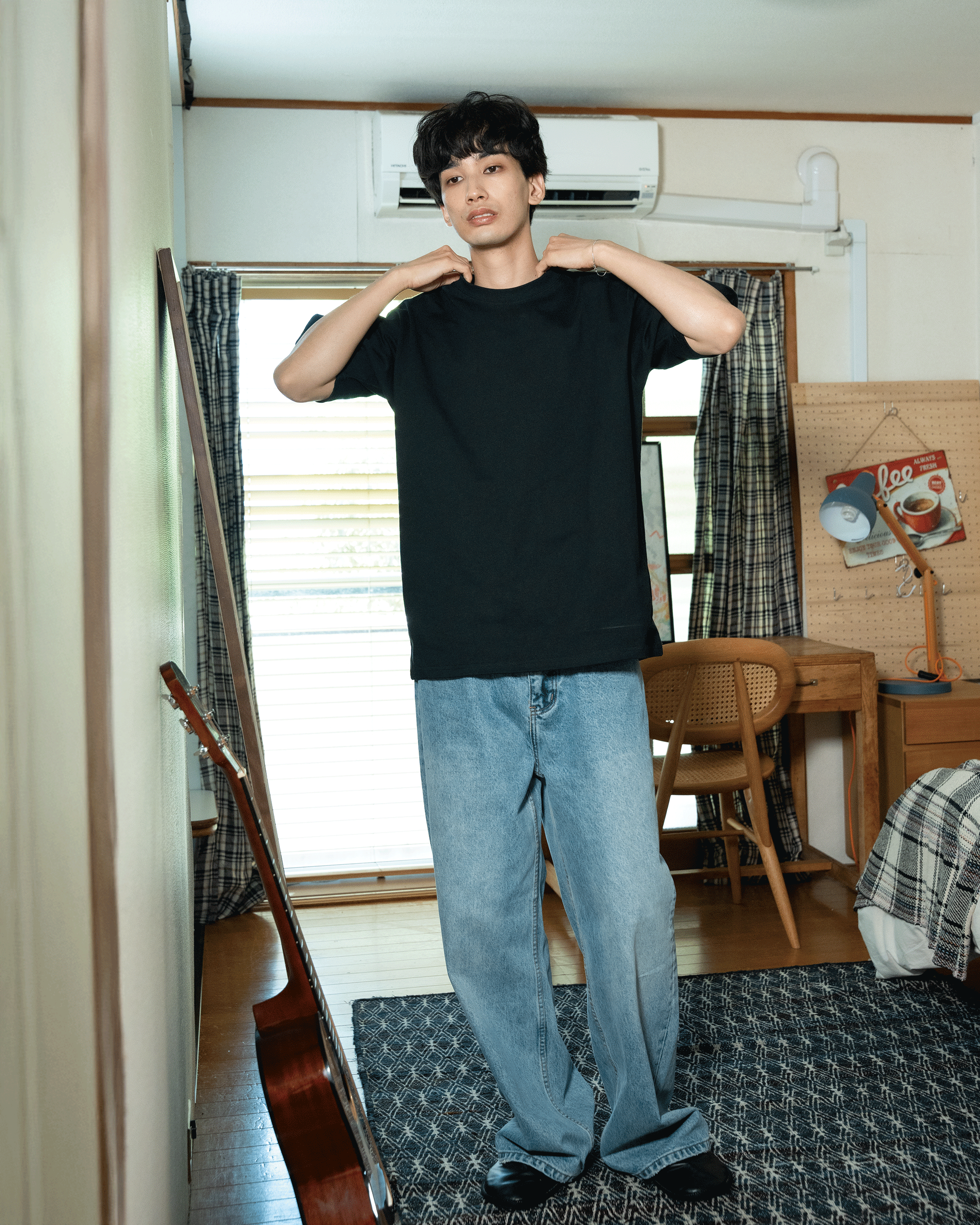 ボックスクルーネックT B5095