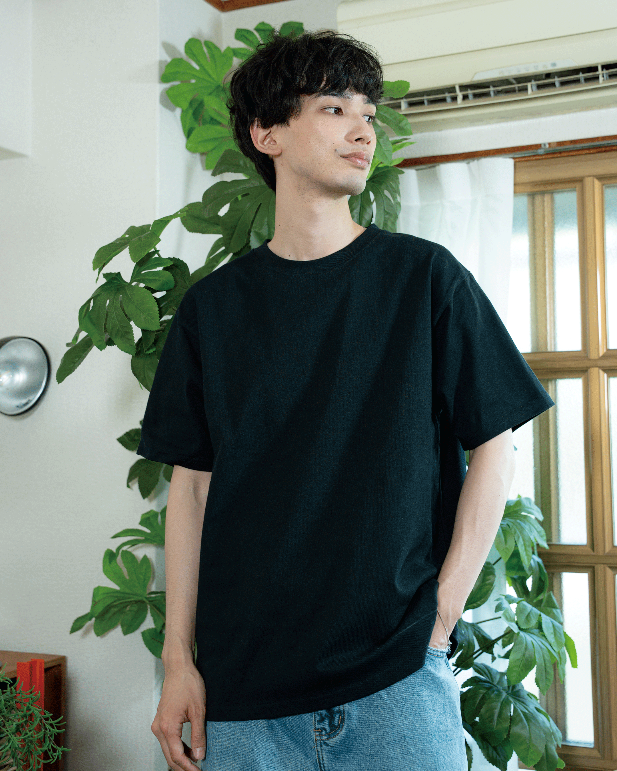 ボックスクルーネックT B5095